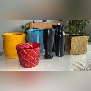 7 flower vases